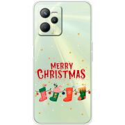 Прозрачный чехол BoxFace Realme C35 Merry Christmas