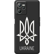 Черный чехол BoxFace Realme C35 Тризуб монограмма ukraine