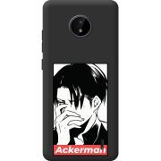 Черный чехол BoxFace Nokia C20 Attack On Titan - Ackerman
