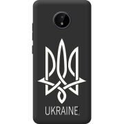Черный чехол BoxFace Nokia C20 Тризуб монограмма ukraine