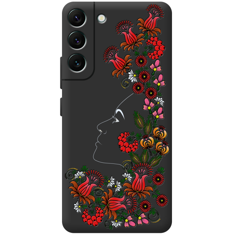 Черный чехол BoxFace Samsung Galaxy S22 Plus (S906) 3D Ukrainian Muse