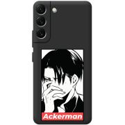 Черный чехол BoxFace Samsung Galaxy S22 Plus (S906) Attack On Titan - Ackerman