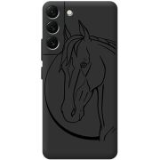 Черный чехол BoxFace Samsung Galaxy S22 Plus (S906) Horse