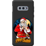 Черный чехол BoxFace Samsung G970 Galaxy S10e Cool Santa