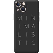 Черный чехол BoxFace Apple iPhone 13 mini Minimalistic