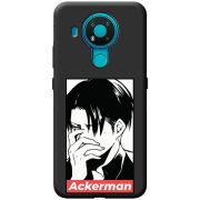 Черный чехол BoxFace Nokia 3.4 Attack On Titan - Ackerman