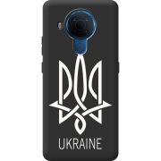 Черный чехол BoxFace Nokia 5.4 Тризуб монограмма ukraine