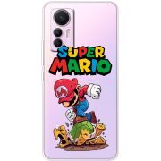 Прозрачный чехол BoxFace Xiaomi 12 Lite Super Mario