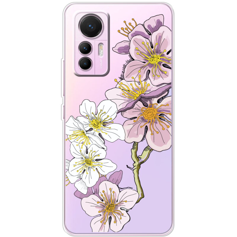 Прозрачный чехол BoxFace Xiaomi 12 Lite Cherry Blossom
