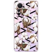 Прозрачный чехол BoxFace Xiaomi 12 Lite Cotton flowers