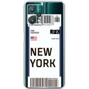 Прозрачный чехол BoxFace Realme 9 Pro Ticket New York