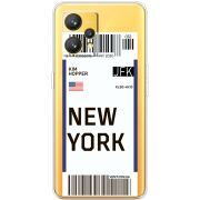 Прозрачный чехол BoxFace Realme 9 Ticket New York