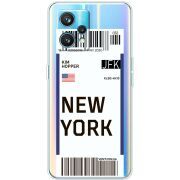 Прозрачный чехол BoxFace Realme 9 Pro Plus Ticket New York