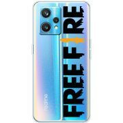 Прозрачный чехол BoxFace Realme 9 Pro Plus Free Fire Black Logo