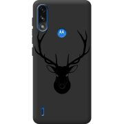Черный чехол BoxFace Motorola E7 Power Deer