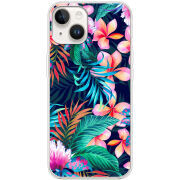 Чехол BoxFace Apple iPhone 14 flowers in the tropics