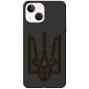 Черный чехол BoxFace Apple iPhone 14 Ukrainian Trident