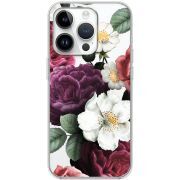 Прозрачный чехол BoxFace Apple iPhone 14 Pro Floral Dark Dreams