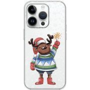 Прозрачный чехол BoxFace Apple iPhone 14 Pro Christmas Deer with Snow
