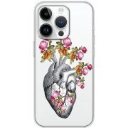 Чехол со стразами Apple iPhone 14 Pro Heart