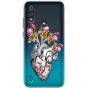 Чехол со стразами Motorola E6i Heart