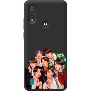 Черный чехол BoxFace Motorola E6i BTS