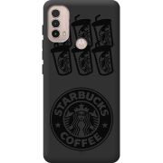 Черный чехол BoxFace Motorola E40 Black Coffee