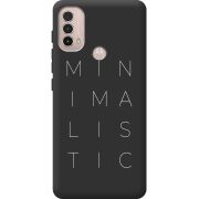 Черный чехол BoxFace Motorola E40 Minimalistic