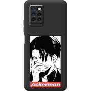 Черный чехол BoxFace Infinix Note 10 Pro Attack On Titan - Ackerman