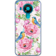Чехол BoxFace Nokia 3.4 Birds and Flowers
