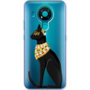 Чехол со стразами Nokia 3.4 Egipet Cat