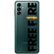 Прозрачный чехол BoxFace Samsung Galaxy A04s (A047) Free Fire Black Logo