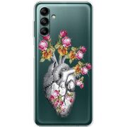 Чехол со стразами BoxFace Samsung Galaxy A04s (A047) Heart