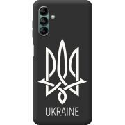 Черный чехол BoxFace Samsung Galaxy A04s (A047) Тризуб монограмма ukraine
