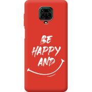 Красный чехол BoxFace Xiaomi Redmi Note 9S be happy and