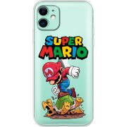 Прозрачный чехол Uprint Apple iPhone 11 Super Mario