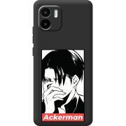 Черный чехол BoxFace Xiaomi Redmi A1 Attack On Titan - Ackerman
