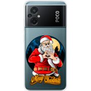 Прозрачный чехол BoxFace Xiaomi Poco M5 Cool Santa