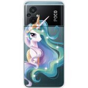 Чехол со стразами Xiaomi Poco M5 Unicorn Queen
