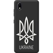Черный чехол BoxFace ZTE Blade A3 2020 Тризуб монограмма ukraine