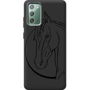 Черный чехол Uprint Samsung N980 Galaxy Note 20 Horse