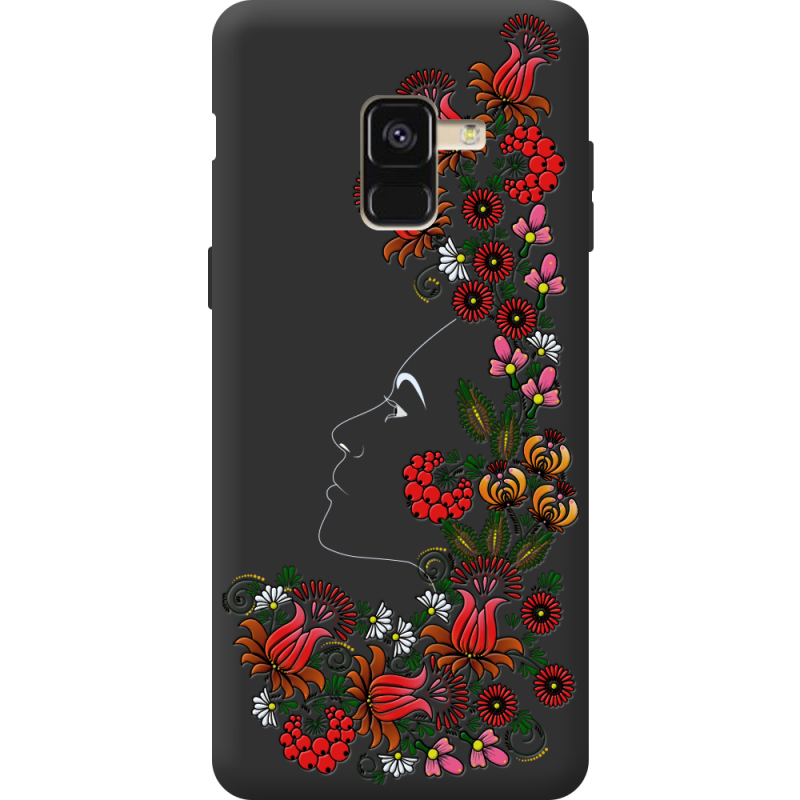 Черный чехол BoxFace Samsung A530 Galaxy A8 2018 3D Ukrainian Muse