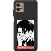 Черный чехол BoxFace Motorola G32 Attack On Titan - Ackerman