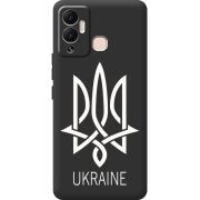 Черный чехол BoxFace Infinix Hot 12 Play Тризуб монограмма ukraine