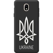 Черный чехол BoxFace Samsung J730 Galaxy J7 2017 Тризуб монограмма ukraine