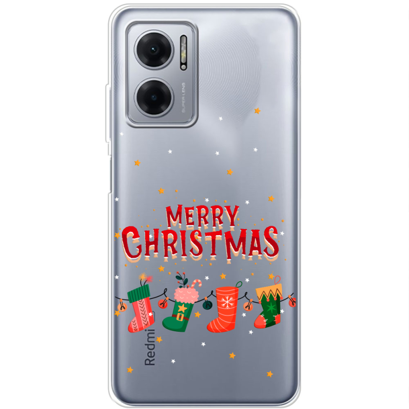 Прозрачный чехол BoxFace Xiaomi Redmi Note 11E Merry Christmas