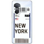 Прозрачный чехол BoxFace Huawei Nova 9 SE Ticket New York