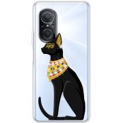 Чехол со стразами Huawei Nova 9 SE Egipet Cat