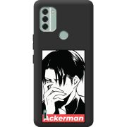 Черный чехол BoxFace Nokia C31 Attack On Titan - Ackerman