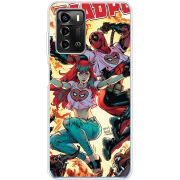 Чехол BoxFace ZTE Blade A72 Deadpool and Mary Jane